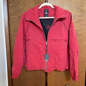 GAP Stranger Things Flannel-lined Track Jacket | Size Medium Zip-Up Jacket